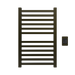 Amba Products Q2132BB Quadro 12-Bar Hardwired Towel Warmer - 4.375 x 21.25 x 33.125 in. - Brushed Bronze Finish