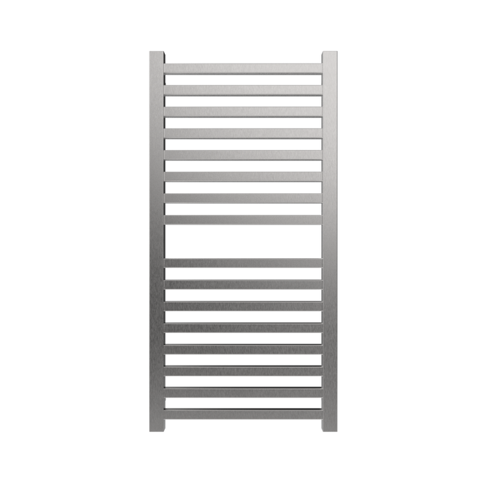 Amba Products Q2142B Quadro 16-Bar Hardwired Towel Warmer - 4.375 x 21.25 x 42.625 in. - Brushed Finish