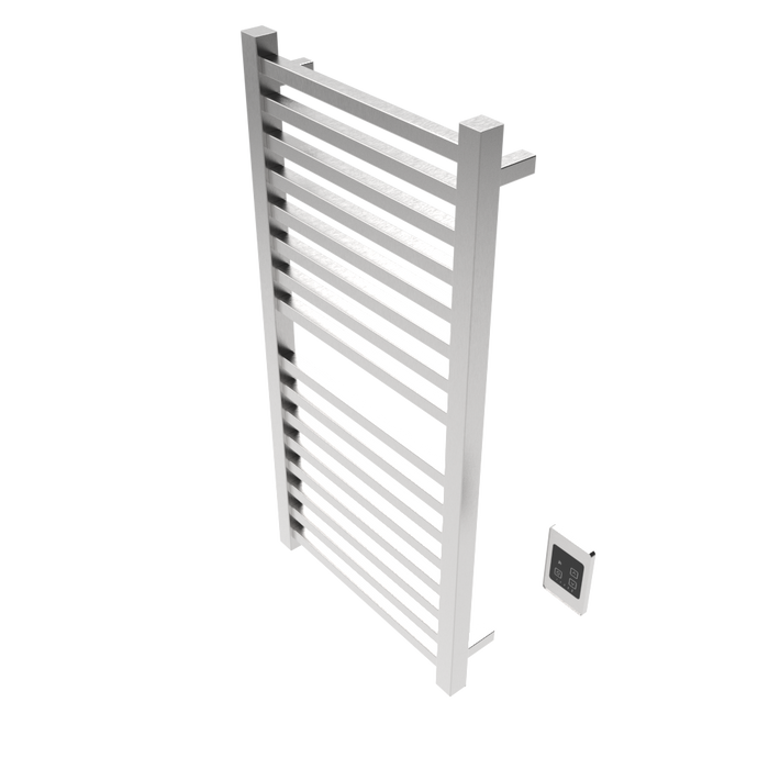 Amba Products Q2142B Quadro 16-Bar Hardwired Towel Warmer - 4.375 x 21.25 x 42.625 in. - Brushed Finish