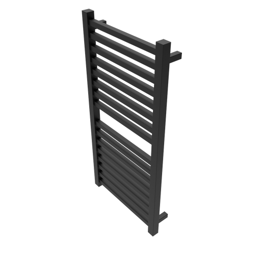 Amba Products Q2142MB Quadro 16-Bar Hardwired Towel Warmer - 4.375 x 21.25 x 42.625 in. - Matte Black Finish