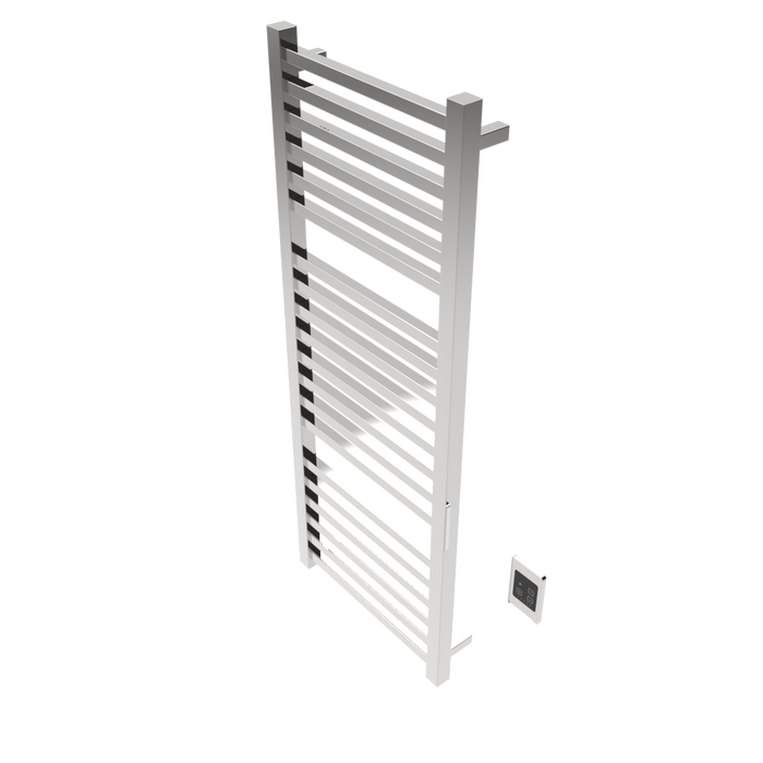 Amba Products Q2154P Quadro 20-Bar Hardwired Towel Warmer - 4.375 x 21.25 x 54.375 in. - Polished Finish