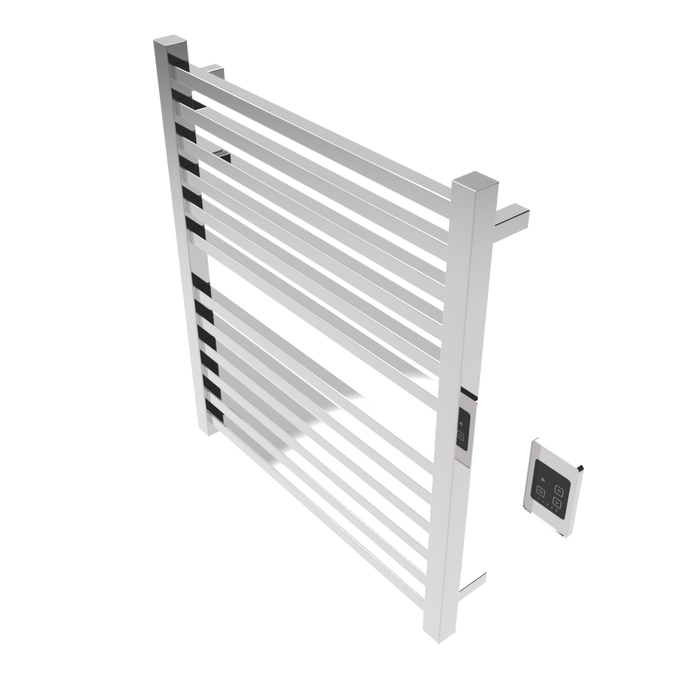 Amba Products Q2932P Quadro 12-Bar Hardwired Towel Warmer - 4.375 x 29.125 x 33.125 in. - Polished Finish