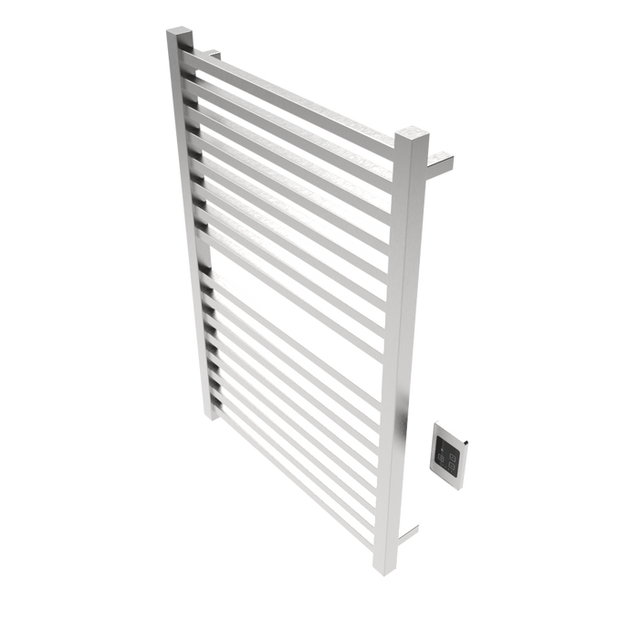 Amba Products Q2942B Quadro 16-Bar Hardwired Towel Warmer - 4.375 x 29.125 x 42.625 in. - Brushed Finish