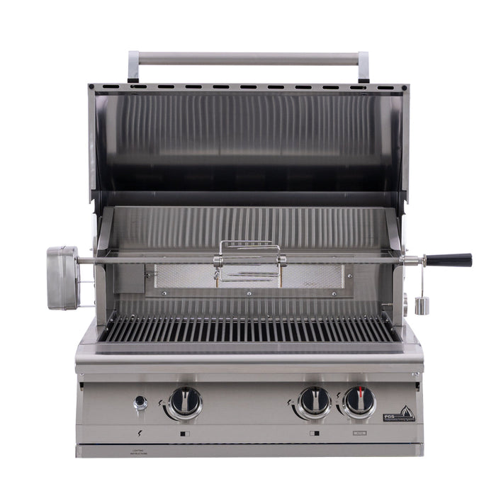 PGS Legacy Series S27RNG Patio Gas Grill Head - Stainless Steel Color