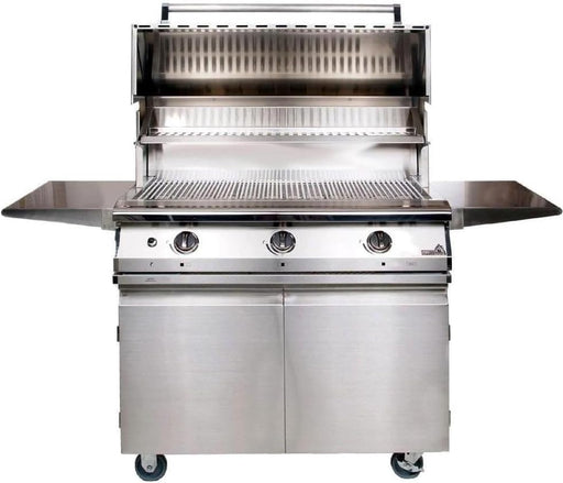 PGS Legacy Series S36NG Pacifica 39 Inch Natural Gas Outdoor Patio Gas Grill Head on S36CART Wheeled Cart Base