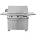 PGS Legacy Series S36RNG Pacifica 39 Inch Natural Gas Outdoor Patio Gas Grill Head Gourmet on S36CART Wheeled Cart Base