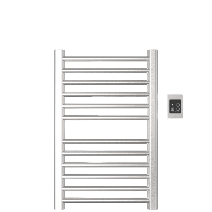 Amba Products S2132B Sirio 12-Bar Hardwired Towel Warmer - 4 x 21.5 x 33.125 in. - Brushed Finish