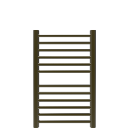 Amba Products S2132BB Sirio 12-Bar Hardwired Towel Warmer - 4 x 21.5 x 33.125 in. - Brushed Bronze Finish