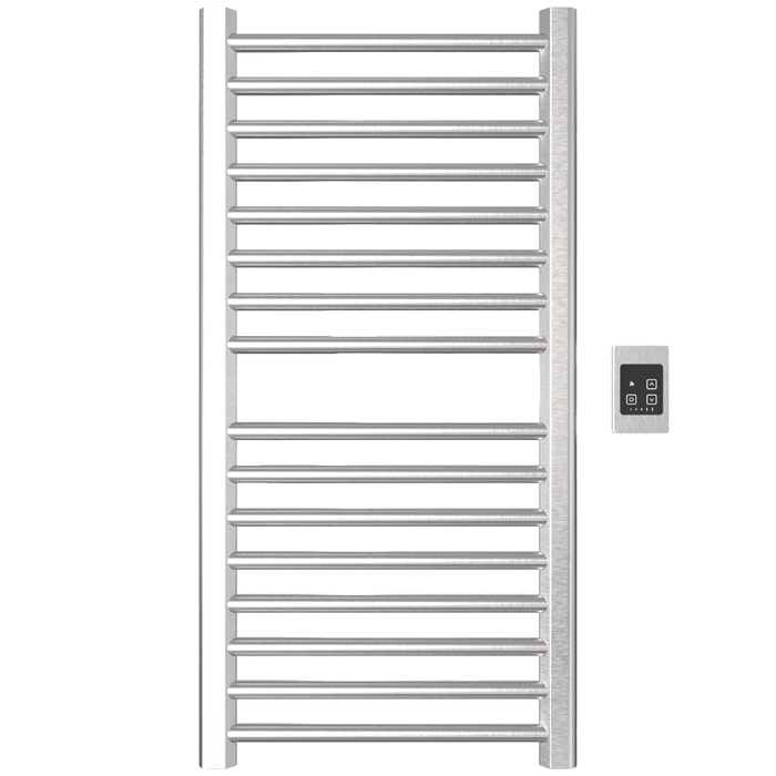 Amba Products S2142B Sirio 16-Bar Hardwired Towel Warmer - 4 x 21.5 x 42.625 in. - Brushed Finish