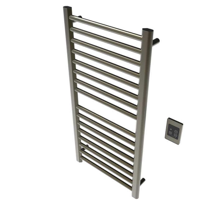 Amba Products S2142BB Sirio 16-Bar Hardwired 21 W Towel Warmer - 4 x 21.5 x 42.625 in. - Brushed Bronze Finish