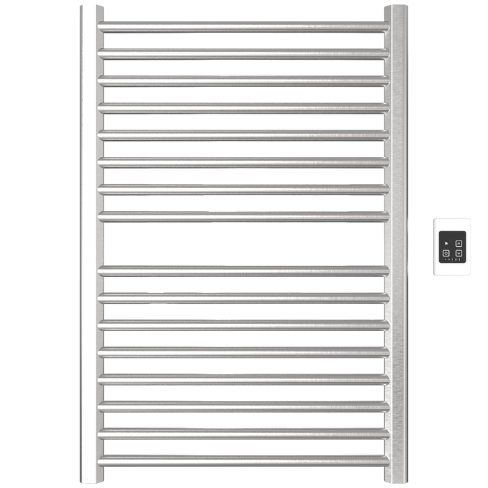 Amba Products S2942B Sirio 16-Bar Hardwired Towel Warmer - 4 x 29.375 x 42.625 in. - Brushed Finish