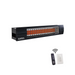 Sunpak S34 B TSR-B Outdoor Infrared Patio Heater in Black (34000 BTUs) with Black Front Fascia Kit