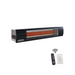 Sunpak S34 S TSR-B Outdoor Infrared Patio Heater in Stainless Steel (34000 BTUs) with Black Front Fascia Kit