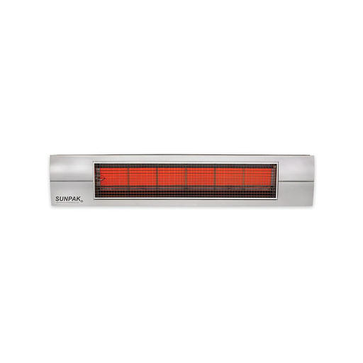 Sunpak Outdoor Infrared Patio Heater in Stainless Steel with Stainless Steel Front Fascia Kit