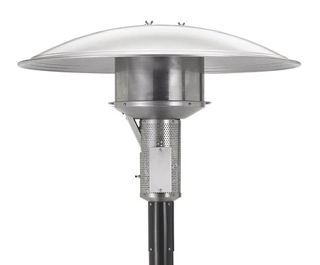 Sunglo Permanent Natural Gas Outdoor Infrared Patio Heater - 34.5 x 34.5 x 93 in. - Black Color