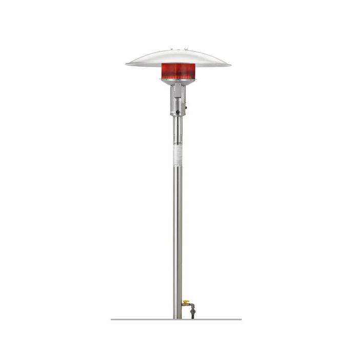 Sunglo Permanent Natural Gas Outdoor Infrared Patio Heater - Stainless Steel Color