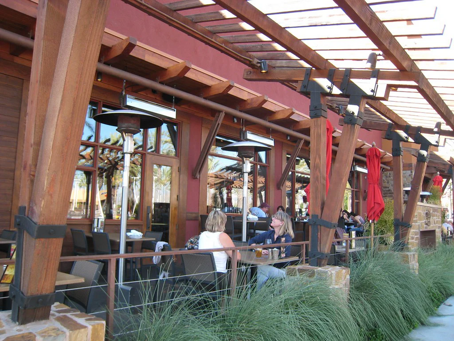 Sunglo Permanent Natural Gas Outdoor Infrared Patio Heater - Stainless Steel Color