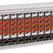 Sunpak S34 S 12004LP Liquid Propane Outdoor Infrared Patio Heater in Stainless Steel 34000 BTUs - 48 x 8 x 8 in.