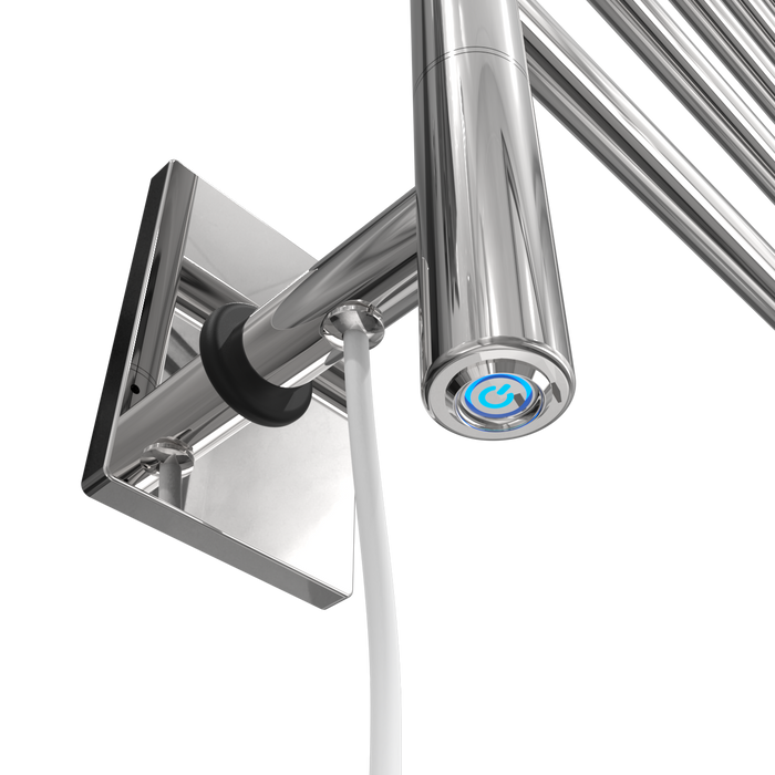 Amba Products SB5-P Swivel Bar Hardwired Plug-in Combo Towel Warmer with 5 Bars - x x in. - Polished Finish