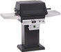 PGS T-Series T40LP 26 Inch Liquid Propane Outdoor Patio Gas Grill Head with Timer on AB PED Aluminum Pedestal Kit and ANB Black Stationary Base