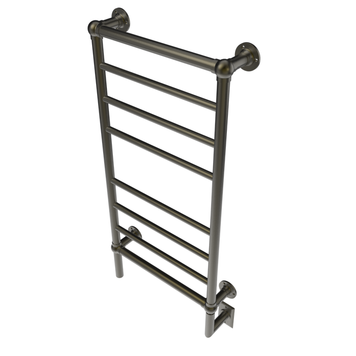 Amba Products T-2040BB Traditional Model 8-Bar Hardwired Towel Warmer - 5.375 x 21.125 x 43.25 in. - Brushed Bronze Finish