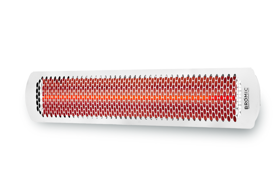 BROMIC BH0420012 Tungsten Electric 4000W 220V-240V 16.6A Infrared Radiant Patio Heater - 44 x 3.5 x 8.5 in. - White