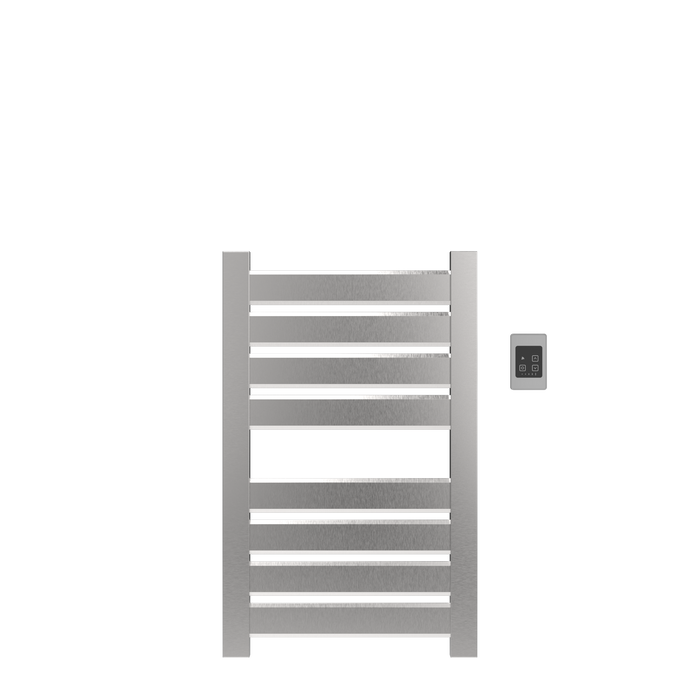 Amba Products V2337B Vega 8-Panel Hardwired Towel Warmer - 3.625 x 23.375 x 39.25 in. - Brushed Finish