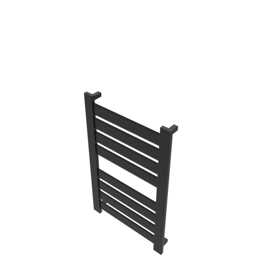 Amba Products V2337MB Vega 8-Panel Hardwired Towel Warmer - 3.625 x 23.375 x 39.25 in. - Matte Black Finish