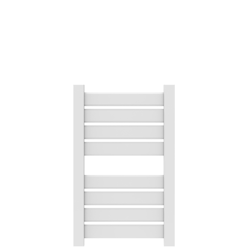 Amba Products V2337W Vega 8-Panel Hardwired Towel Warmer - 3.625 x 23.375 x 39.25 in. - White Finish