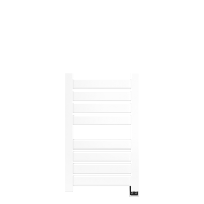 Amba Products V2337W Vega 8-Panel Hardwired Towel Warmer - 3.625 x 23.375 x 39.25 in. - White Finish