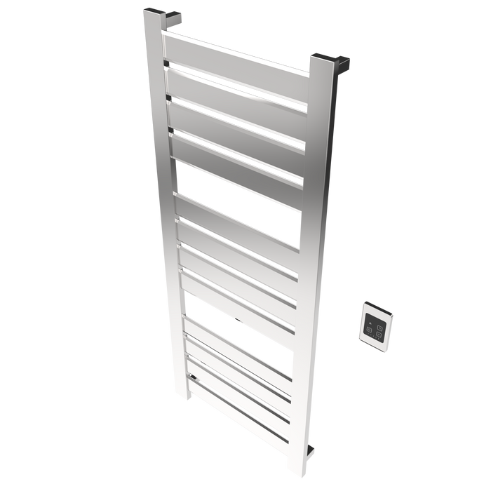 Amba Products V2356P Vega 12-Panel Hardwired Towel Warmer - 3.625 x 23.375 x 58 in. - Polished Finish