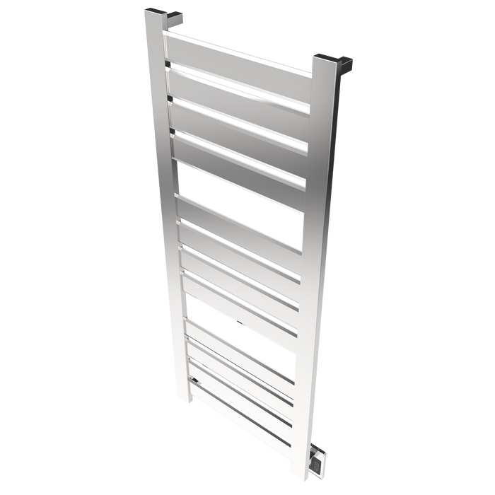 Amba Products V2356P Vega 12-Panel Hardwired Towel Warmer - 3.625 x 23.375 x 58 in. - Polished Finish