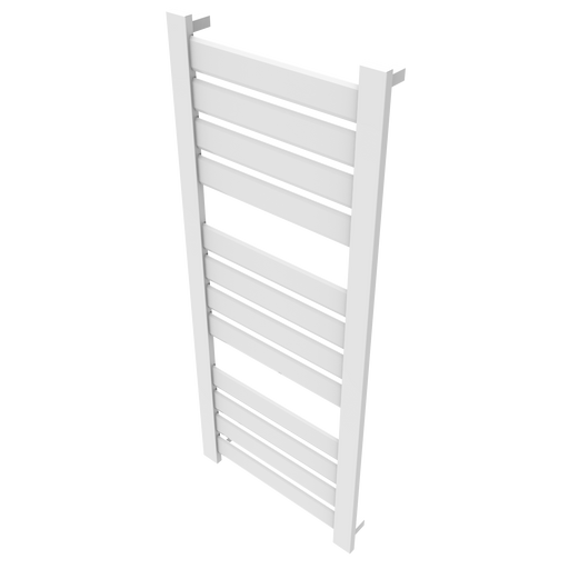 Amba Products V2356W Vega 12-Panel Hardwired Towel Warmer - 3.625 x 23.375 x 58 in. - White Finish