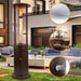Paragon Outdoor OH-BZ32-7M - Liquid Propane Vulcan Round Flame Tower Heater - 22.4 in. x 22.4 in. x 82.5 in. - Hammered Bronze
