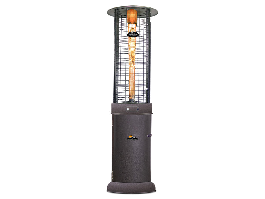 Paragon Outdoor OH-BL32-7M - Liquid Propane Vulcan Round Flame Tower Heater - 22.4 in. x 22.4 in. x 82.5 in. - Hammered Black