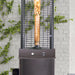 Paragon Outdoor OH-BL32-7M - Liquid Propane Vulcan Round Flame Tower Heater - 22.4 in. x 22.4 in. x 82.5 in. - Hammered Black