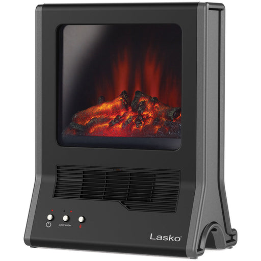 Almo CA20100 Ultra Ceramic Fireplace Heater - Black - 14.8 in. x 8 in. x 19 in.