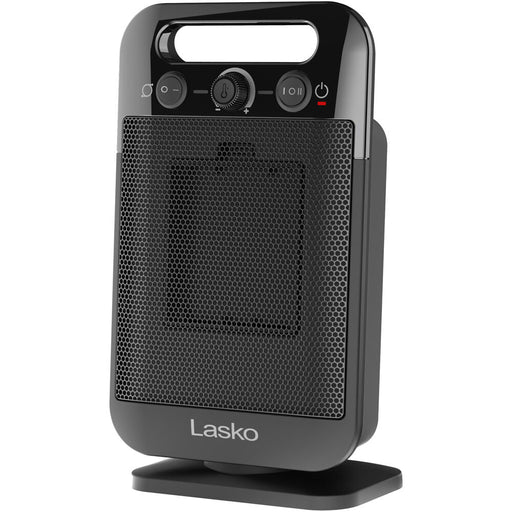 Almo CD12100 Lasko MyHeat - GO Oscillating Ceramic Space Heater with Adjustable Thermostat Black - 4.06 in. x 7 in. x 12.07 in.