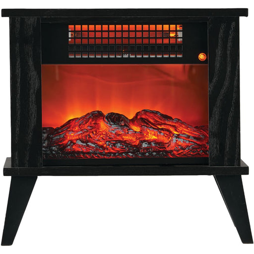 Almo FEJ16C 1000W Tabletop Infrared Fireplace Space Heater with Flame Effect  - 7.48 in. x 14.57 in. x 13.39 in.