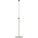 Almo HAN1071ST-SLV Height Adjustable Pole Stand for Select Infrared Heat Lamps Silver - 18 in. x 18 in. x 80 in.