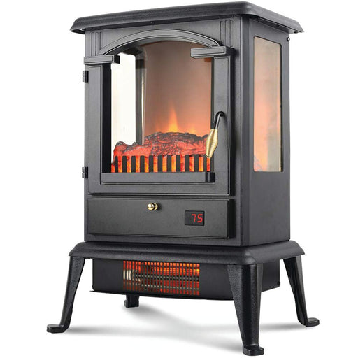 Almo HT1109 3 Sided Flame View Infrared Heater Stove  - 16.6 in. x 10.70 in. x 22.40 in.