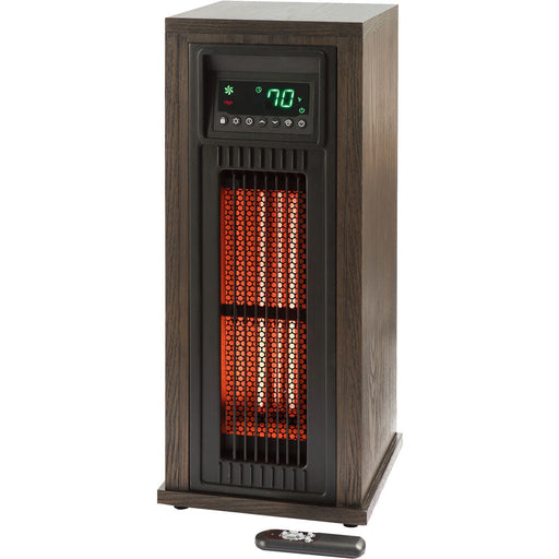 Almo HT1216 3-Quartz Infrared Tower Heater with Oscillation and Remote  - 10 in. x 11 in. x 23.60 in.