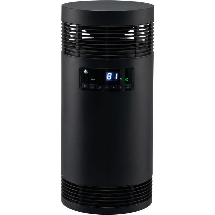 Almo HT1369 360 Surround Ceramic Tower Heater with Handle  - 8.23 in. x 8.23 in. x 18.26 in.