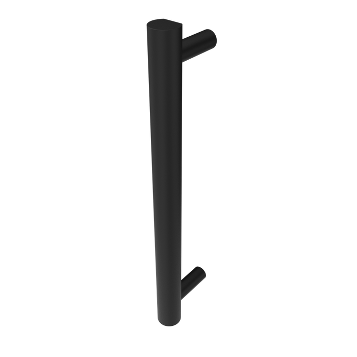 Amba Products i20RO.MB Modello i Round 20-Inch Hardwired Single Bar Towel Warmer - 4.125 x 19.625 x 1.625 in. - Matte Black Finish