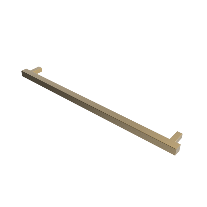 Amba Products i40SQ.SB Modello i Square 40-Inch Hardwired Single Bar Towel Warmer - 4.25 x 39.375 x 1.5 in. - Satin Brass Finish