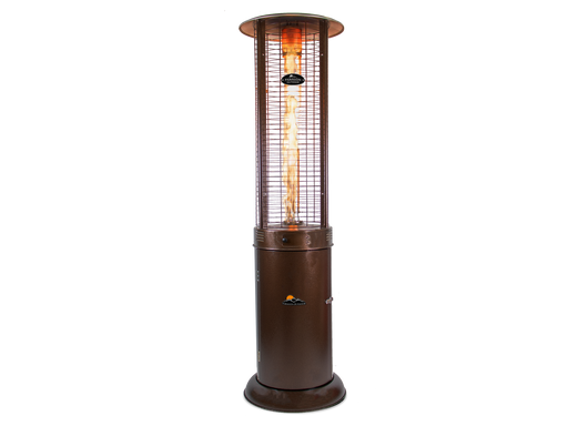 Paragon Outdoor OH-BZ32-7R - Liquid Propane Helios Round Flame Tower Heater with Remote Control - 22.4 in. x 22.4 in. x 82.5 in. - Hammered Bronze