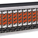 Sunpak S34 B TSH 12042LP Liquid Propane Outdoor Infrared Patio Heater in Black 34000 BTUs - 48 x 8 x 8 in.