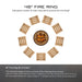 PD Metals PL01448 Pirates Life Unpainted 12 in. Tall 48 in. Diameter Outdoor Fire Ring - 48 x 48 x 12 in. - Unpainted Metal Gray