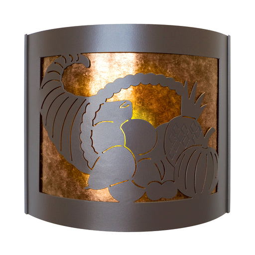 PD Metals CC017 Cornucopia Interior Seasonal Series Wall Sconce 4.5 x 14 x 12 in. Cappuccino Color