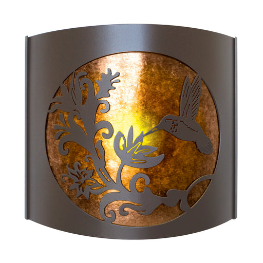 PD Metals HBS09FL Hummingbird Interior Left Facing Large Wildlife Series Wall Sconce 4.5 x 14 x 12 in. Cappuccino Color